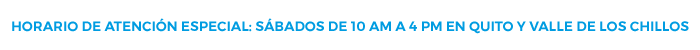 Horarios de Atención