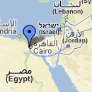 Mapa de ubicación de Egipto - Jordania - Israel