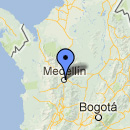 Mapa de ubicación de Medellin