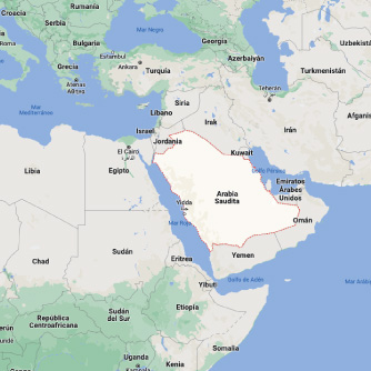 Mapa de ubicación de Dubai