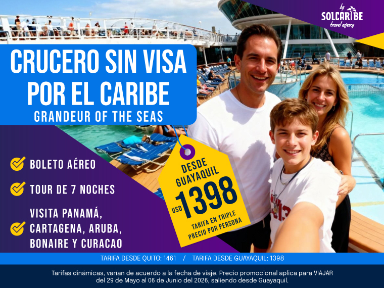 Crucero sin Visa por el Caribe desde Panamá 2026