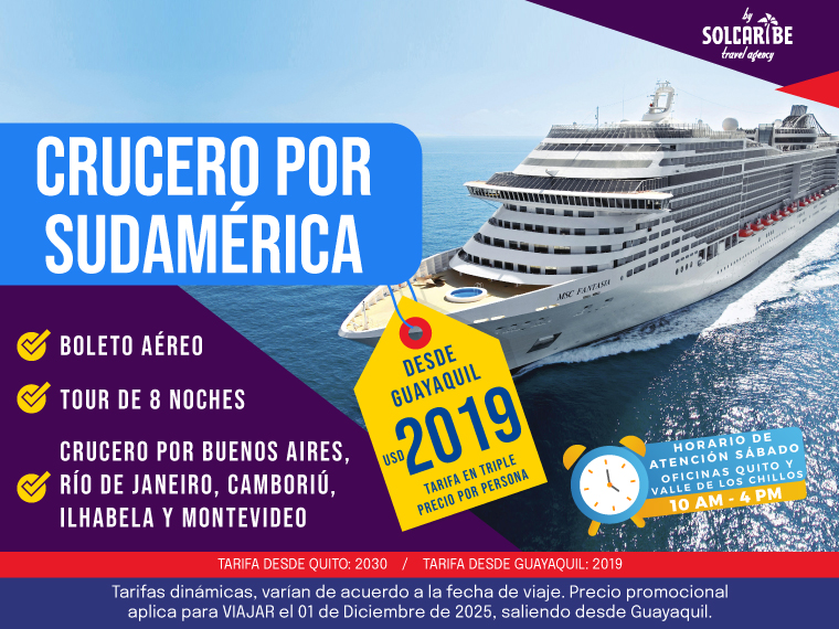 Crucero por Sudamérica
