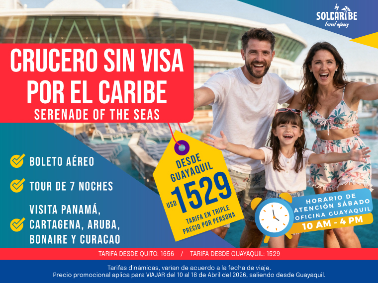 Crucero sin Visa por el Caribe desde Panamá