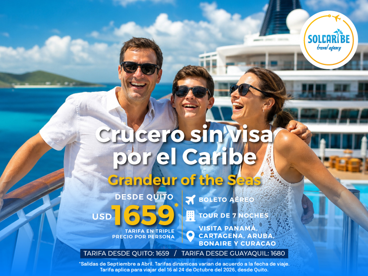 Crucero sin Visa por el Caribe desde Panamá