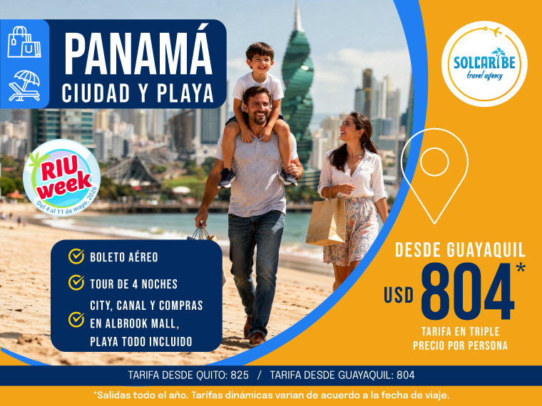 Panamá Ciudad y Playa con hoteles RIU