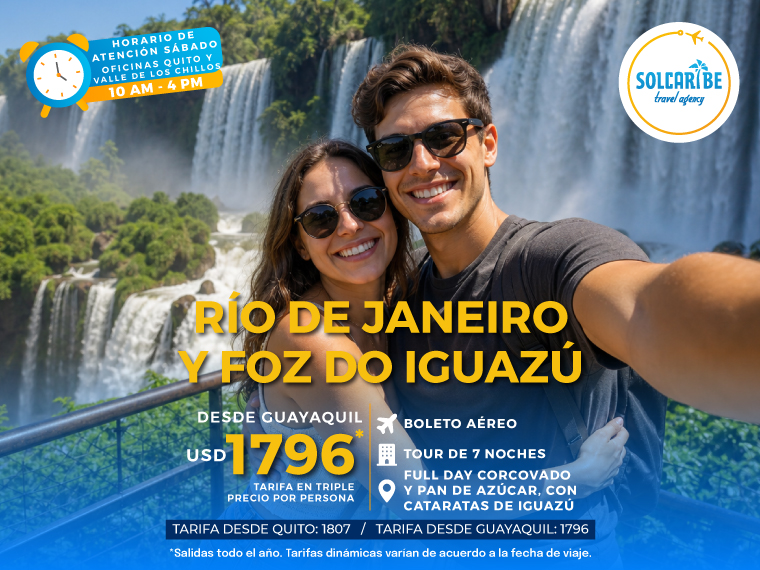 Río de Janeiro y Foz do Iguazú
